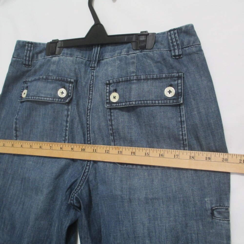 NWT Talbots Jean Cargo Capris Women Size 8 Vintage Y2K - Picture 7 of 7